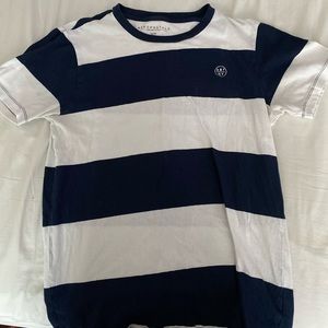 Navy and White striped Aeropostale tee